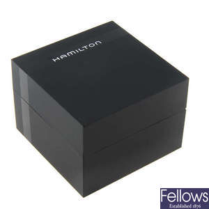 HAMILTON - an incomplete watch box.