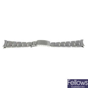 ROLEX - a stainless steel Oyster bracelet.