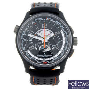JAEGER-LECOULTRE - a limited edition gentleman's ceramic and titanium AMVOX05 World chronograph wrist watch.