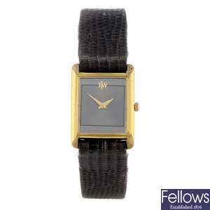 RAYMOND WEIL - a lady's gold plated wrist watch.