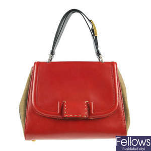 FENDI - a Silvana colour block handbag.