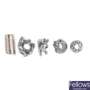 TROLL BEADS - a selection of thirty-two charms.