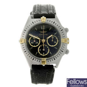BREITLING - a mid-size stainless steel Callisto Chrono chronograph wrist watch.