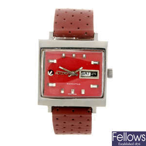 RADO - a gentleman's stainless steel Manhattan wrist watch.