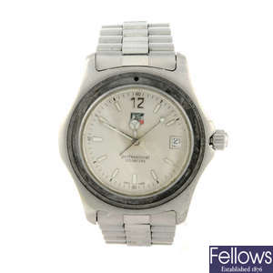 TAG HEUER - a gentleman's stainless steel Link chronograph bracelet watch with two TAG Heuer watches.