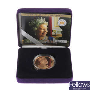 Elizabeth II, Golden Jubilee Gold Proof Crown 2002.