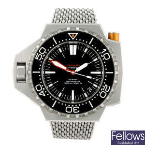 OMEGA - a gentleman's stainless steel Seamaster Professional Ploprof 1200M Co-Axial bracelet watch.