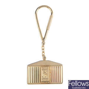 A 9ct gold 'Rolls Royce' Key ring.