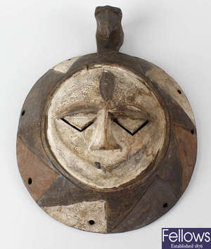 An African tribal art mask.