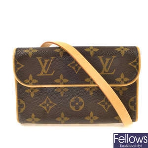 LOUIS VUITTON - a Monogram Pochette Florentine waist bag.
