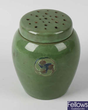 A Moorcroft hatpin pot, c. 1914.