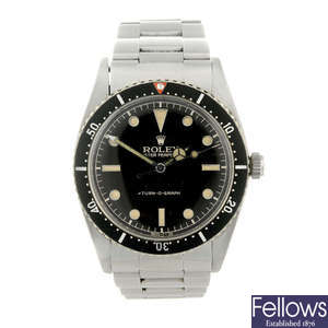 ROLEX - a gentleman's stainless steel Oyster Perpetual Turn-O-Graph bracelet watch.