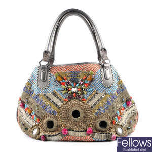 MATTHEW WILLIAMSON - a large Future Heirloom Embellished hobo  handbag.