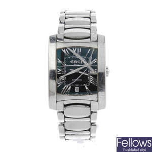 EBEL - a gentleman's stainless steel Brasilia bracelet watch.