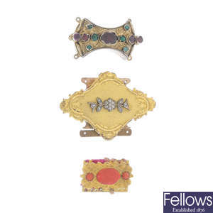 A selection of mainly late 19th to early 20th century clasps.