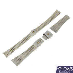 EBEL - two bi-colour Classic Wave bracelets.
