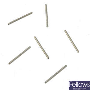 EBEL - a group of yellow metal and stainless steel screws and pins.