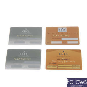 EBEL - a collection of various booklets and warranty cards.
