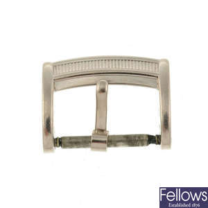 PARMIGIANI - a white metal pin buckle stamped 750.