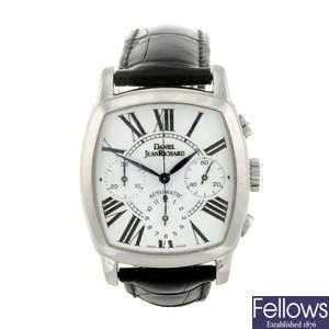 DANIEL JEANRICHARD - a gentleman's stainless steel chronograph wrist watch.