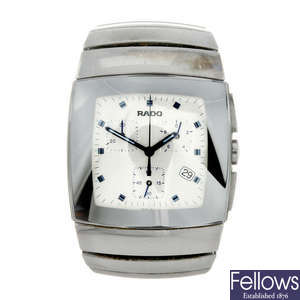 RADO - a gentleman's ceramic Sintra chronograph bracelet watch.