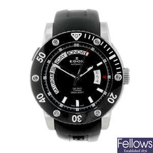 EDOX - a gentleman's titanium Class 1 wrist watch.