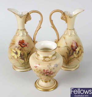 A small group of Royal Worcester items.