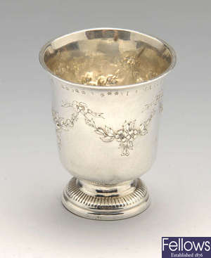 A small French silver cup.