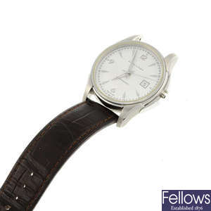 HAMILTON - a gentleman's stainless steel Jazzmaster Viewmatic wrist watch.