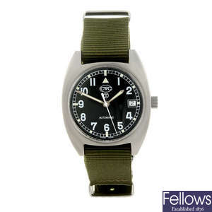 CWC - a gentleman's stainless steel wrist watch.
