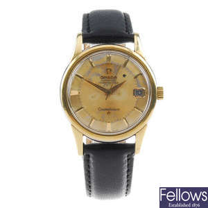 OMEGA - a gentleman's bi-colour Constellation wrist watch.
