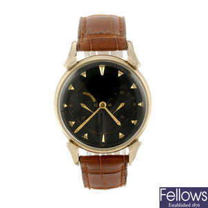 LECOULTRE - a gentleman's gold filled Futurematic wrist watch.