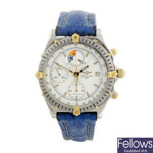 BREITLING - a gentleman's stainless steel Windrider Yachting chronograph wrist watch.
