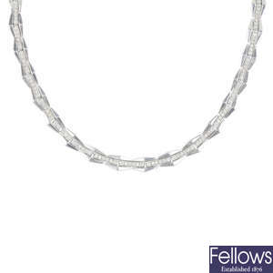 CHIMENTO - a 'Double Classic' diamond necklace.