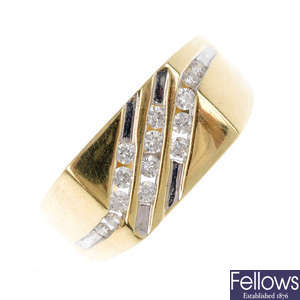A gentleman's diamond dress ring.