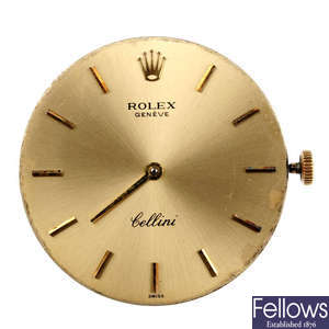 ROLEX - a signed manual wind calibre 1600 with dial.