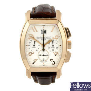VACHERON CONSTANTIN - a gentleman's 18ct yellow gold Royal Eagle chronograph wrist watch.
