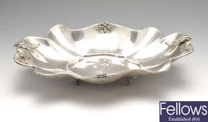 An Italian silver serving or centre bowl.