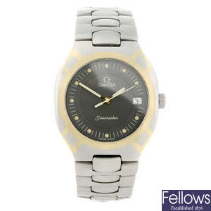 OMEGA - a mid-size stainless steel Seamaster Polaris bracelet watch.