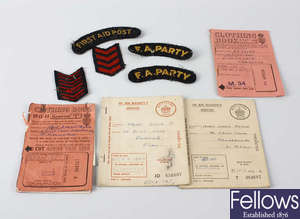 A box containing a selection of printed ephemera related to the Great War.