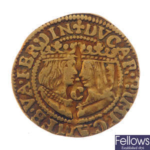 Netherlands, Spanish rule, Ferdinand and Isabella (1474-1516), gold Ducat circa 1490.