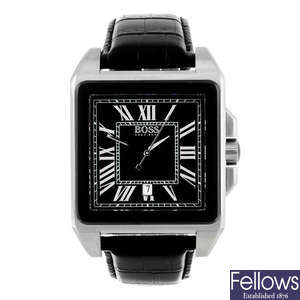 HUGO BOSS - a gentleman's stainless steel wrist watch.