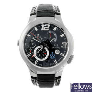 JAGUAR - a gentleman's stainless steel chronograph wrist watch.