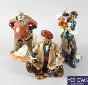 A group of Royal Doulton figurines