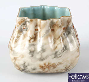 A Chinese porcelain vase or pot.
