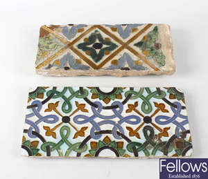 Two terracotta tiles.