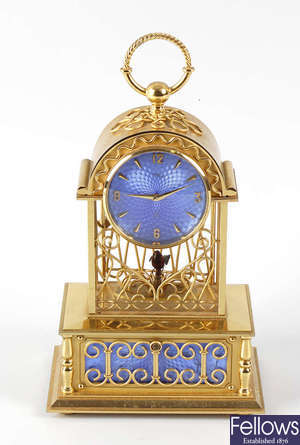 An Imhof mantel clock,