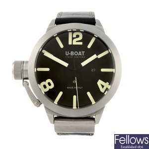 U-BOAT - a gentleman's stainless steel wrist watch.