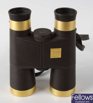 A pair of Zeiss limited edition gold plated binoculars, 470/1000.