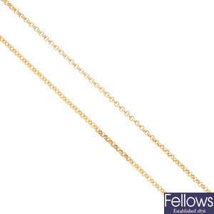 CHOPARD - an 18ct gold necklace.